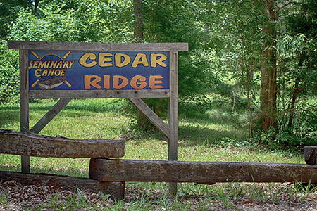Cedar Ridge Cabin - Okatoma Creek - Entrance    