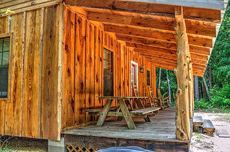 Magnolia View Cabin - Okatoma Creek - Front Porch